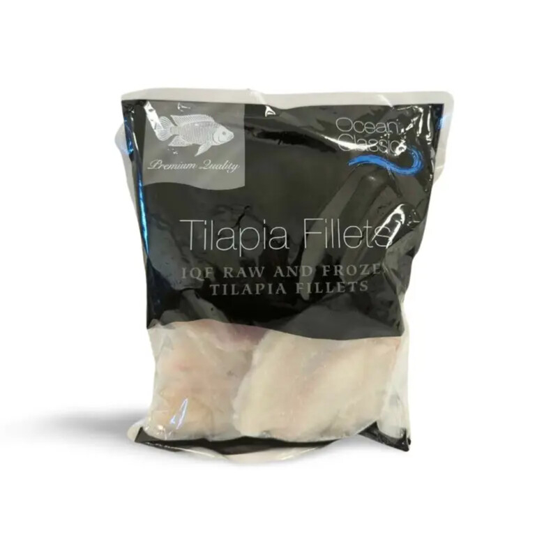 OCEAN CLASSIC Tilapia IQF Fillets (800g net) 1kg