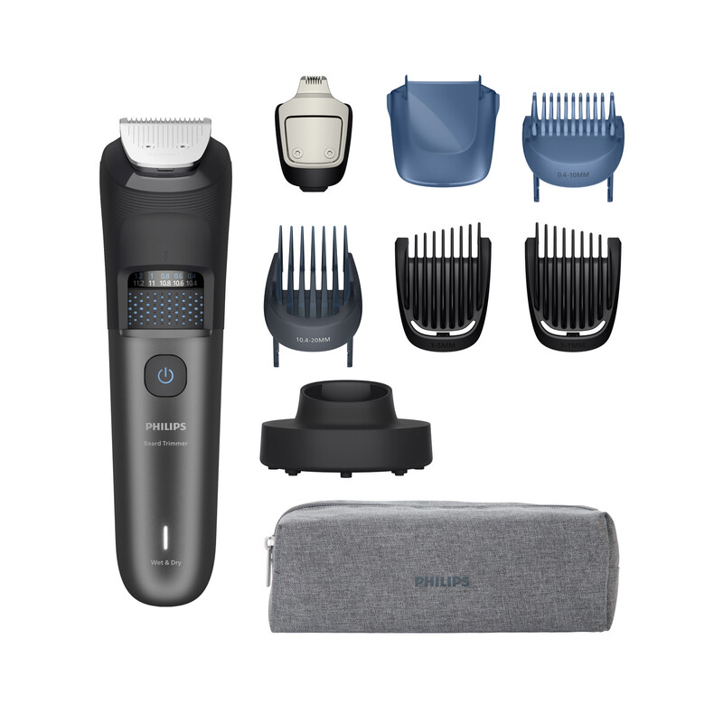 PHILIPS BT7665/15 - Tondeuse à barbe Série 7000 - Lames métalliques auto-affûtantes, 40 réglages, technologie BeardSense