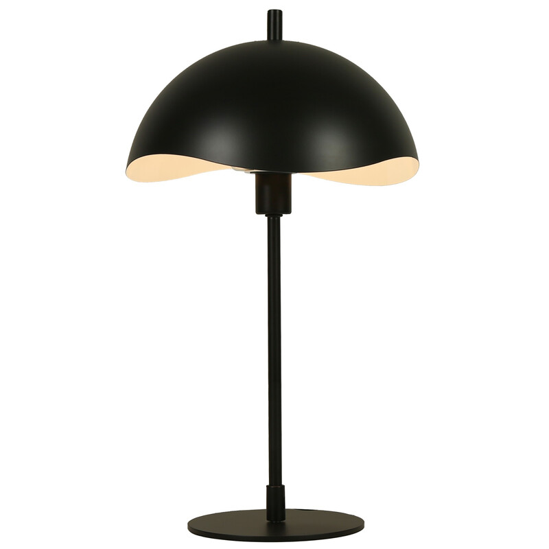 Lameke Tischlampe mit gebogenem Rand