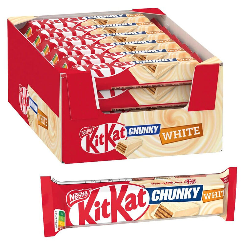 KitKat Chunky White Riegel Großpackung 0,96kg (24 x 40g)
