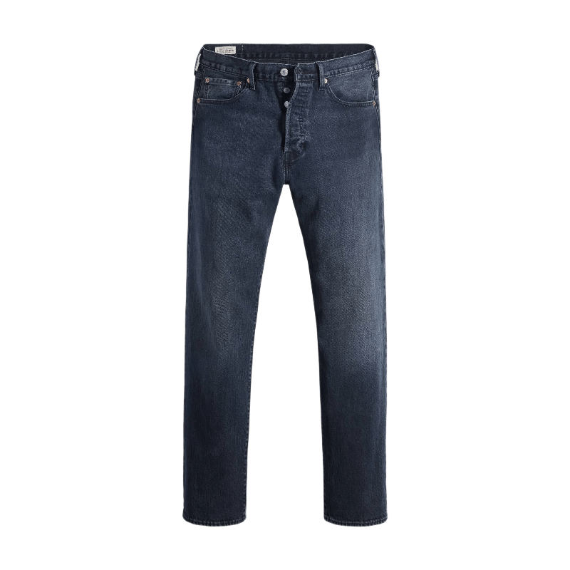 LEVI'S 501 Original Jeans Bleu Noir Stretch Dark Wash