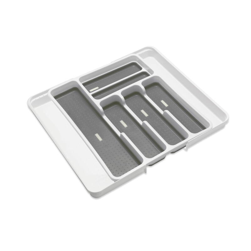 Addis Extendable 6 to 8 Draw Organiser White/Grey