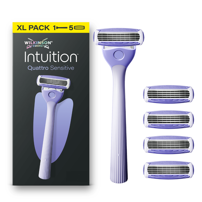 Wilkinson Sword Intuition Quattro Sensitive rasoir + lames de rechange - vue 2