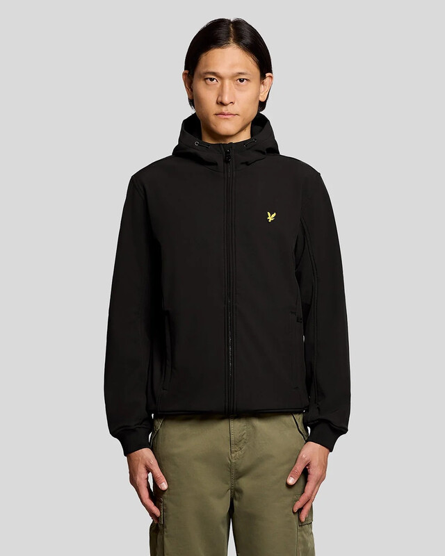 Lyle & Scott Fleece Lined Softshell Jacket - Jet Black