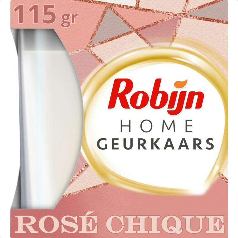 ROBIJN Home Geurkaars Rosé Chique 115 g