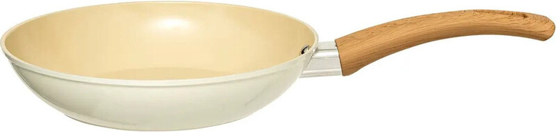 5five Geforgde aluminium koekenpan - 20 cm, crème