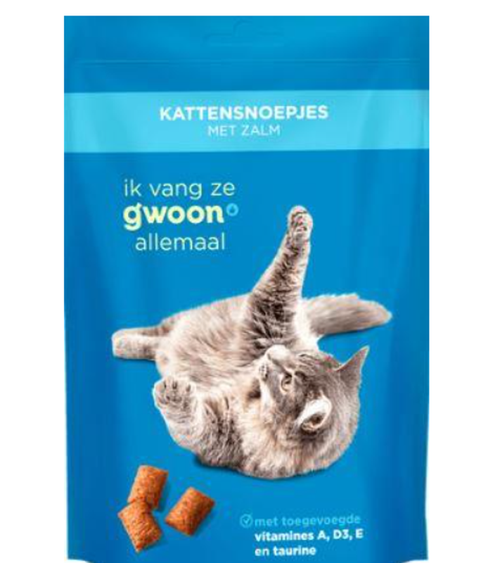 Gwoon snoepjes zalm Zakje 1 ST