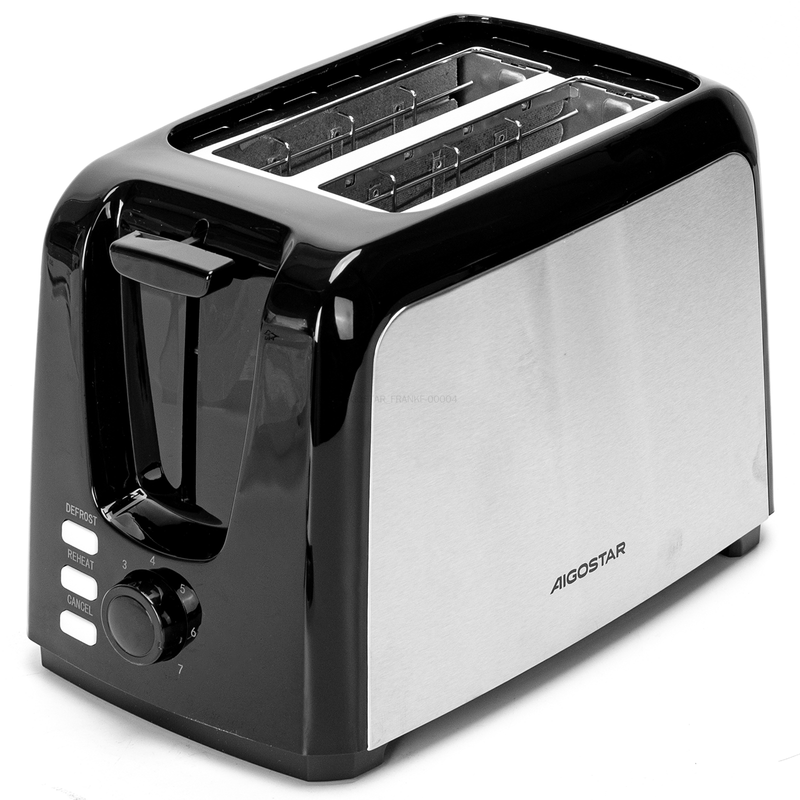 Aigostar Toaster/Edelstahl/750W/2-Scheiben/VDE/Easton