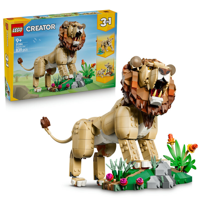 LEGO Creator 31386 Wilde dieren: majestueuze leeuw