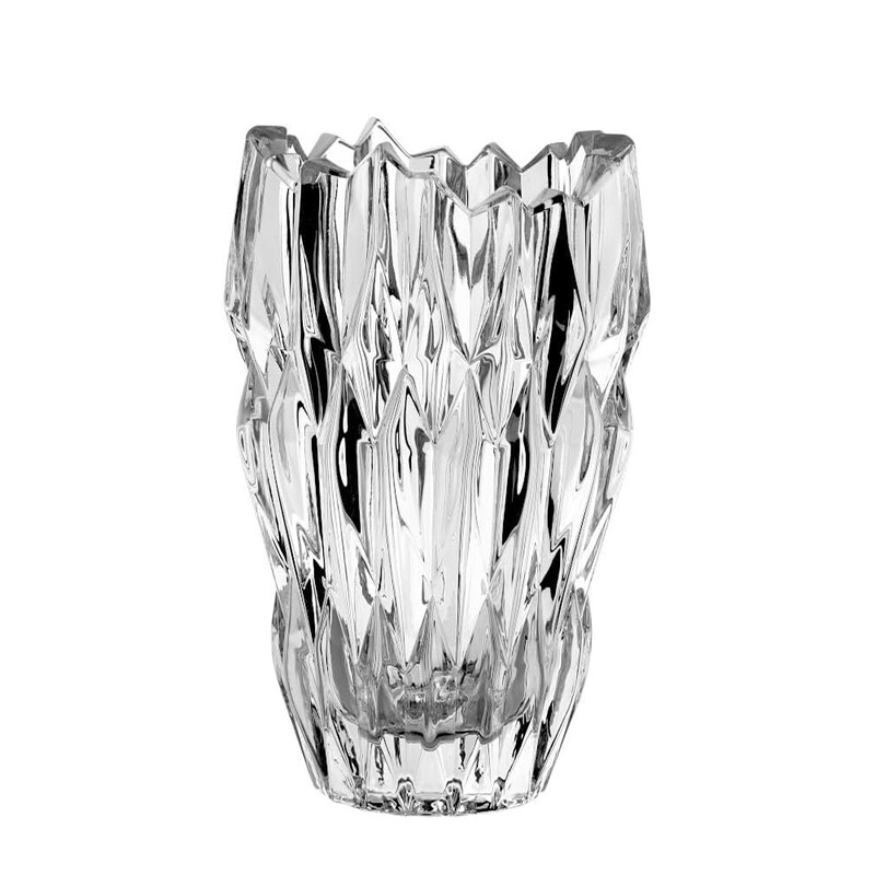 1 stuk 9,64 inch/24,5 cm glazen vazen voor bloemen, onbreekbaar, verdikt, moderne vaas voor tafels en centerpieces, transparante rozen, grote bloemenvazen voor boeketten, unieke cadeaus (Transparant)