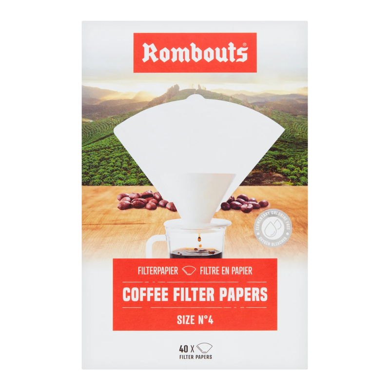 Rombouts 40 X Coffee Filter Papers No4