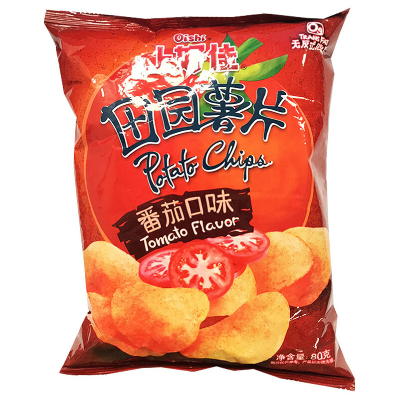 Oishi Kartoffelchips (Tomatengeschmack) 80 g