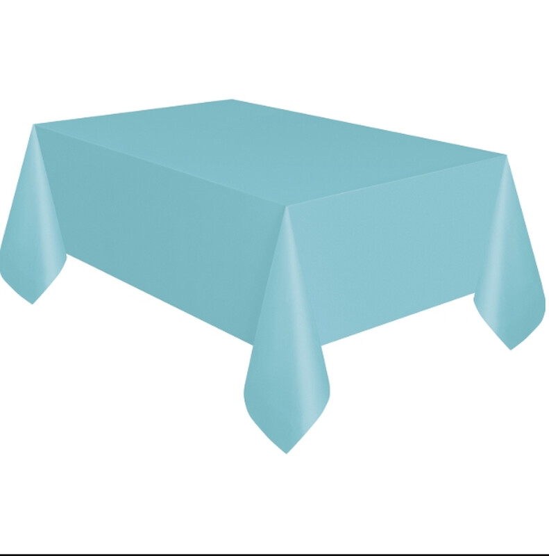 Unique Plastic Table Cover, Teal, 1.37 x 2.74m
