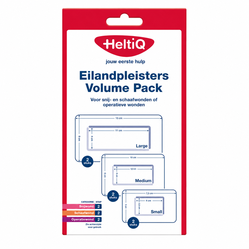 HeltiQ Eilandpleisters Volume Pack 1 karton 6 st.
