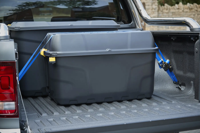 Heavy Duty Wheeled Trunk-Black/Yellow 175L