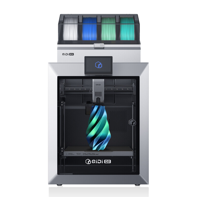 QIDIxJOYBUY 3D Printer Q2 JB Version+QIDI BOX, Desktop FDM Machine with 65°C Enclosed Heating, 270*270*256 mm Build Space