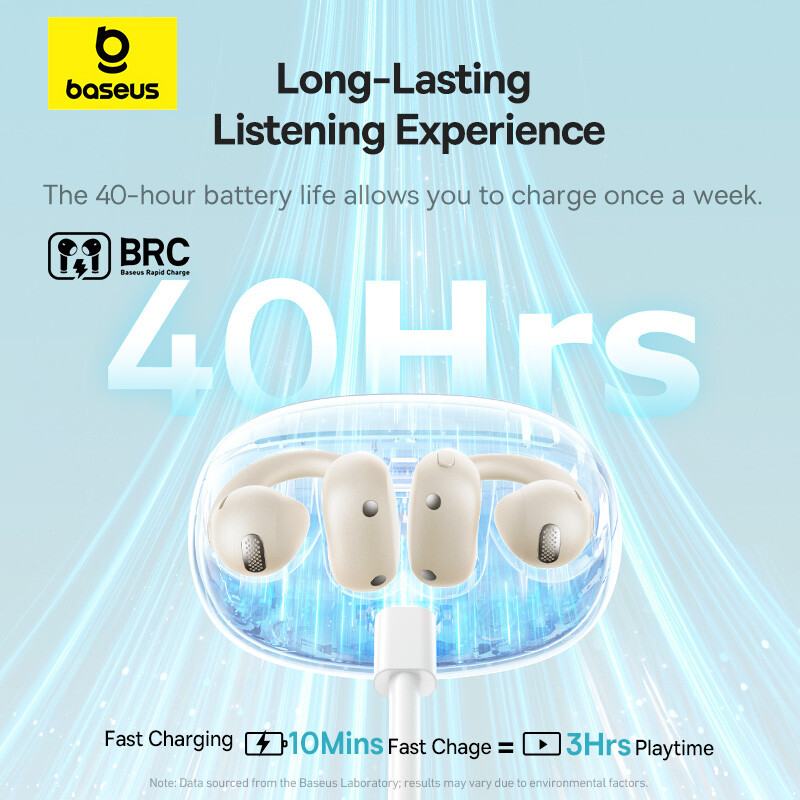 Bowie Series MC1 OL Open True Wireless Bluetooth Earphones Starlight White