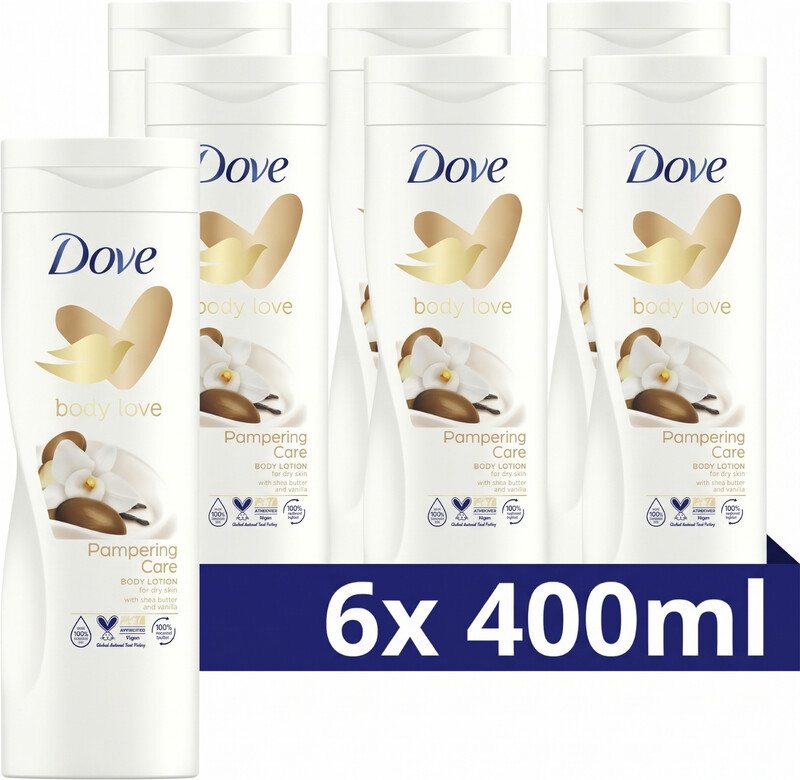 Dove Lotion corporelle Soin douceur 400 ml x 6 (Lot de 6)