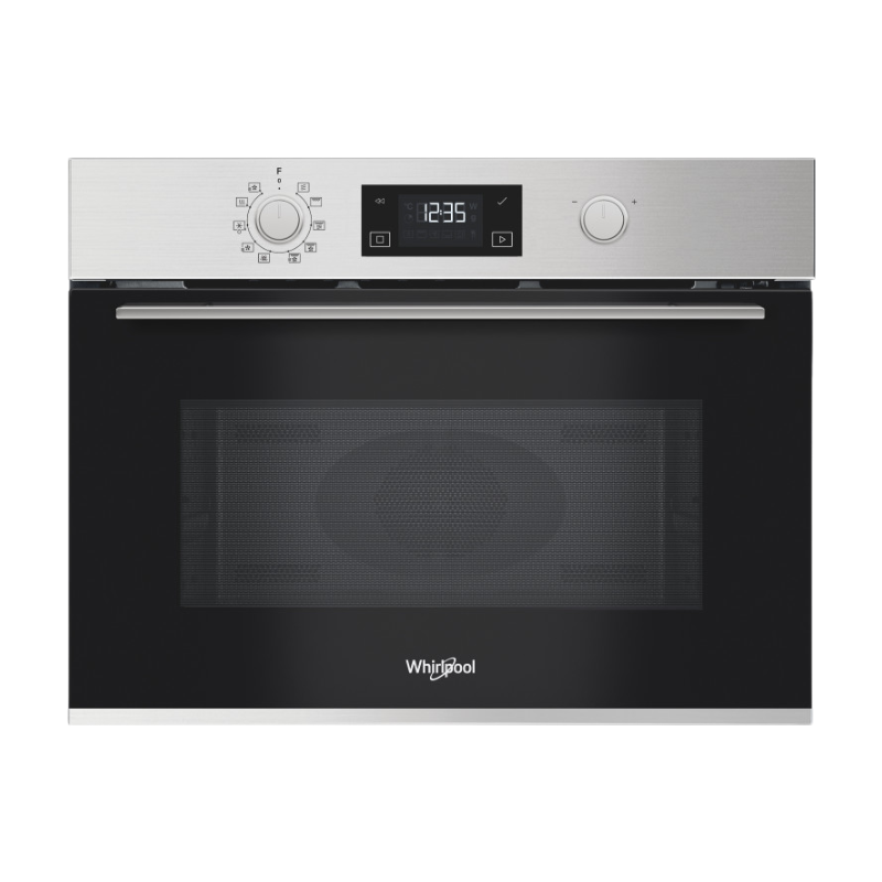 Whirlpool MBP A540 X Combinatie-magnetron - 40 liter inhoud - 1000 W magnetron - Convectie - Roestvrij staal