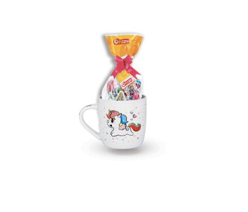 FIZZY Mug licorne avec chocolats 100g