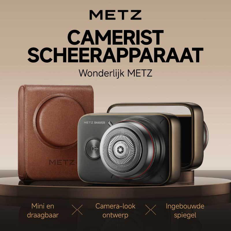 Metz Scheerapparaat Red Ring SLR Deluxe Editie, legeringslichaam, draagbaar voor reizen, volledig waterdicht, perfect Valentijnsdagcadeau voor je vriend