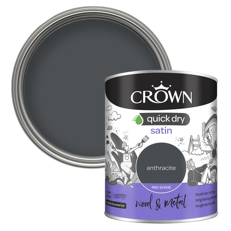 Quick Dry Satin Anthractite 750ML