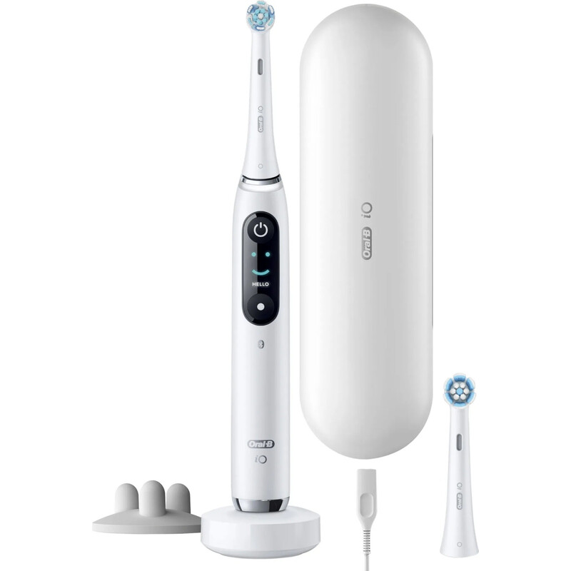 Oral-B iO Series 9S Weiß Elektrische Zahnbürste + Ersatzbürste