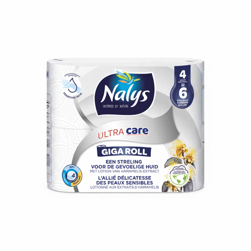 Nalys Ultra Care 4-laags 4=6 Maxirol toiletpapier