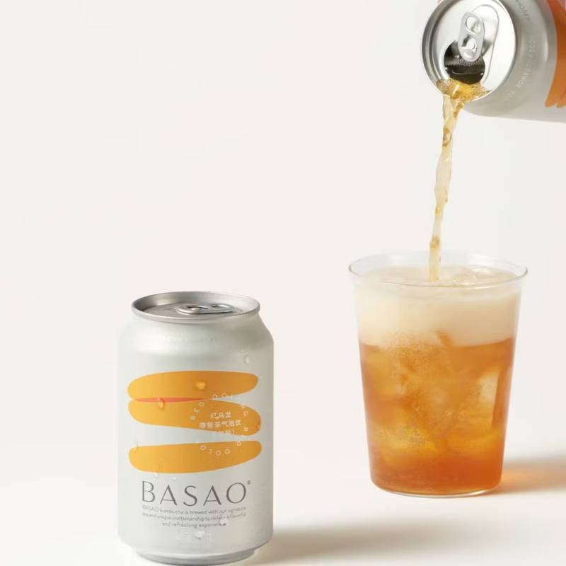 Red Oolong Kombucha Sparkling Drink 310ml