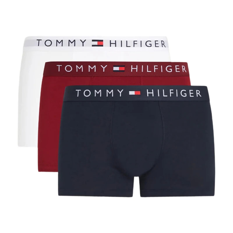 Tommy Hilfiger 3er-Pack Trunk Original Slips - Desert Sky/Weiß/Rot