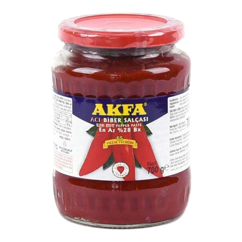 Akfa Aci Biber Salcasi (pittige chilipepersaus) 700 g (glas)