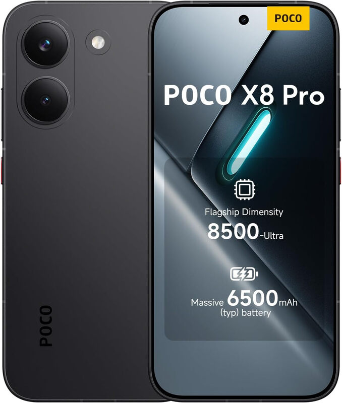 Poco X8 Pro 5G 12GB+512GB Smartphone Black, Dimensity 8500-Ultra