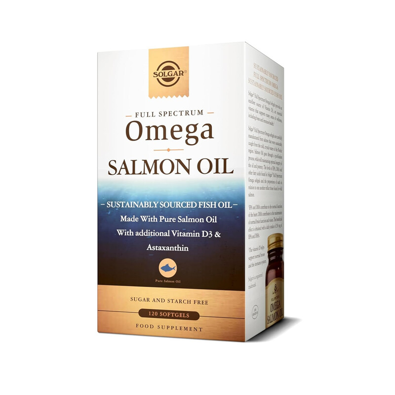 Solgar Full Spectrum Omega Salmon Oil 120 Softgels
