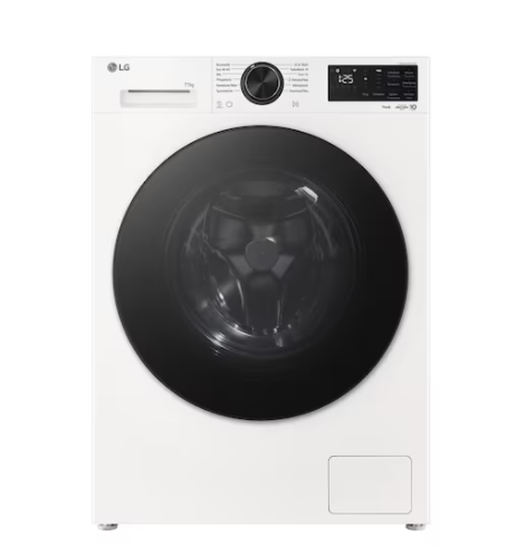 LG F4WX7092W Waschmaschine, 9 kg, 1.400 U/min, Energieeffizienzklasse A, AI DD®, TurboWash® 360°, Steam, WLAN, Weiß