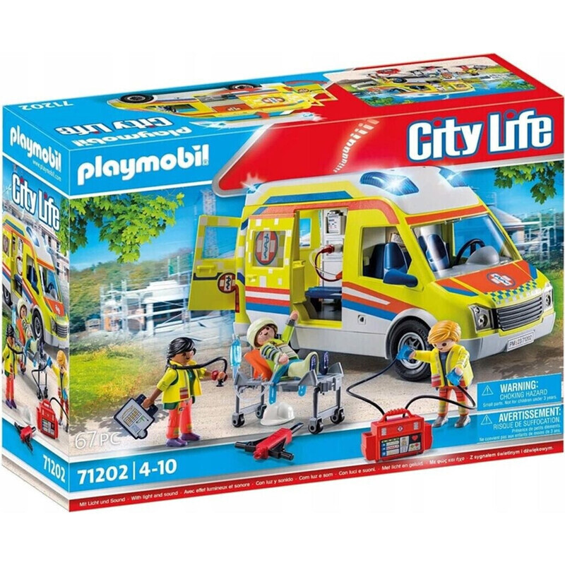 PLAYMOBIL® City Life 71202 Rettungswagen mit Licht und Sound