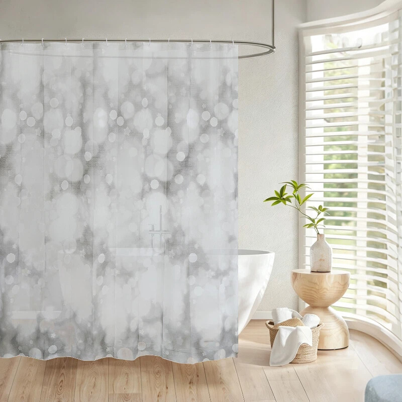 MEROPE PEVA bedrukte douchegordijn 180x180cm luna 1-pack