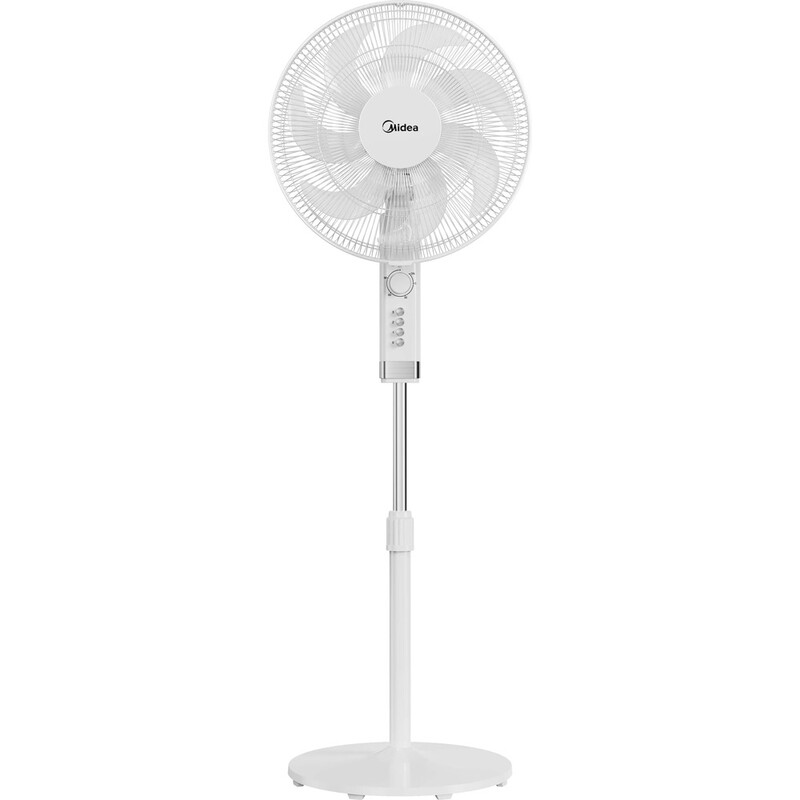 Midea | Kühlventilator | FS40-23MT | Standgerät | 50 W | 3 Geschwindigkeitsstufen | 85° Oszillation | 25° Neigungseinstellung | Weiß