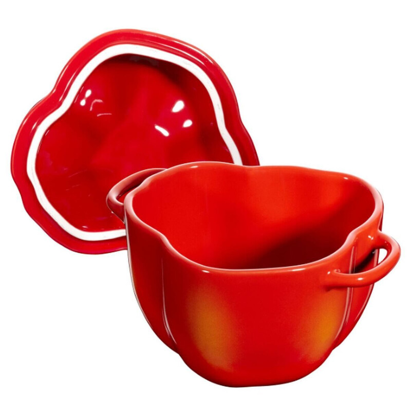 Staub Ceramique Cocotte, 11 cm | Orange-Rot | Paprika | Keramik