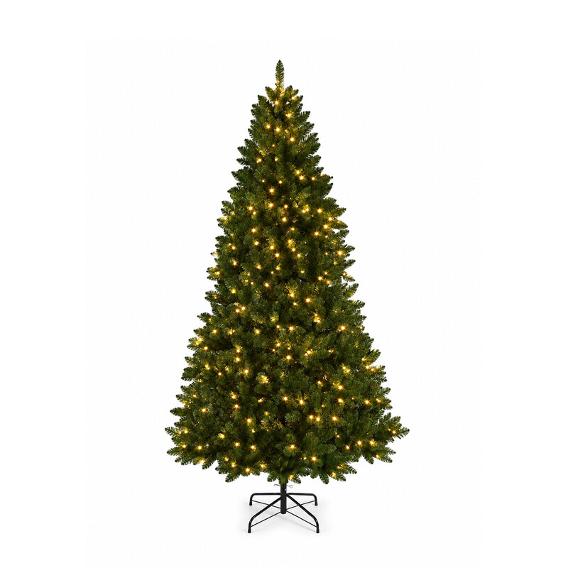 Festive 5ft Pre-Lit Golden Valley Pine Christmas Tree