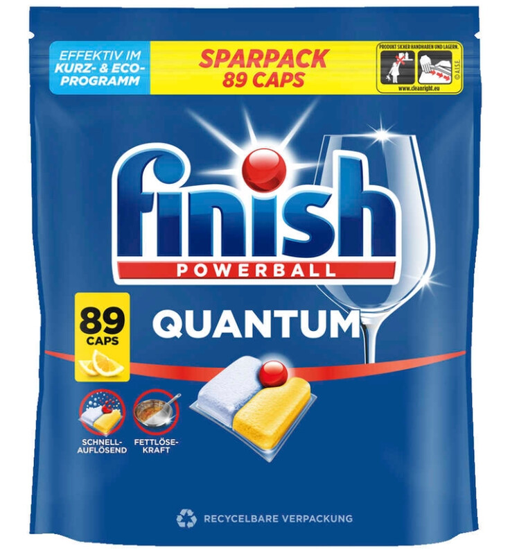 finish Spülmaschinentabs POWERBALL QUANTUM CITRUS 89 Stück - Image 2