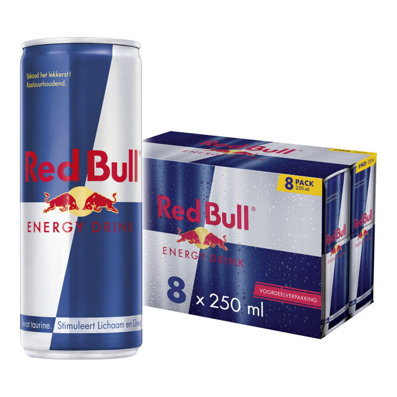 Red Bull Energy Drink Voordeelverpakking 8 x 250 ml