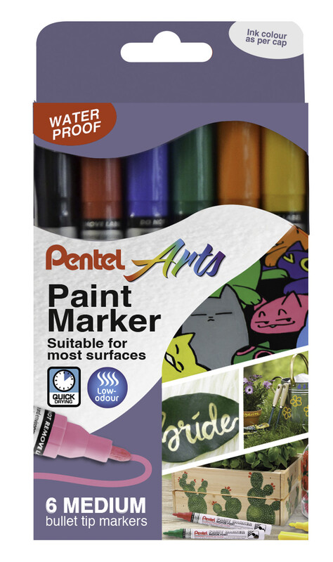 Medium Paint Marker Standard Colours Pack of 6