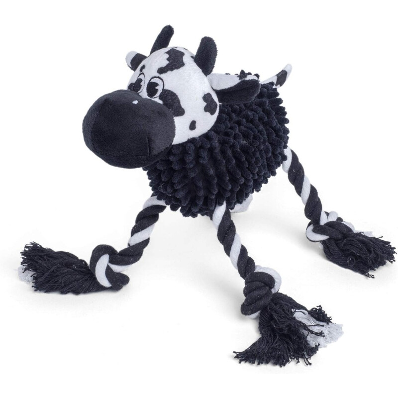 Buddies Noodle Cow Plush Dog Toy