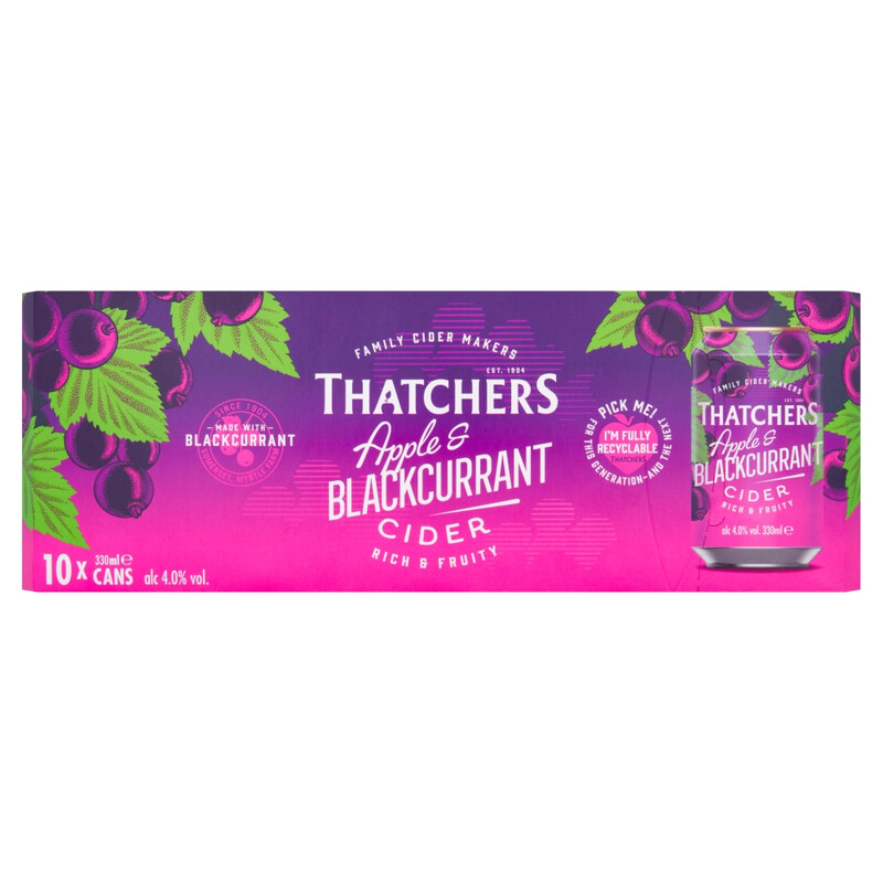 Apple & Blackcurrant Cider 10 X 330ml (Abv 4%)