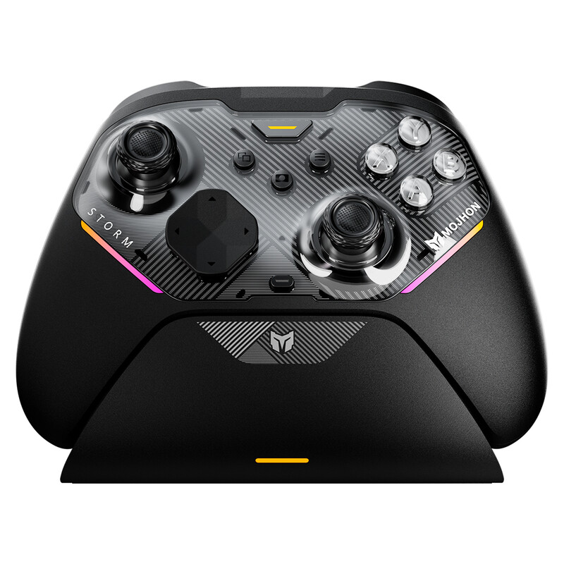 BIGBIG WON PC Gaming-Controller "Storm Gale2" kabellos: 2000Hz, 0 Latenz für Windows, Switch, Android, iOS, BT, Hall-Trigger, 4 Paddles