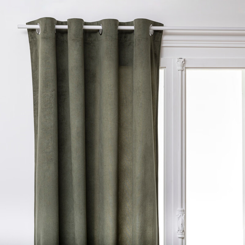 Atmosphera Lilou Gordijn - Khaki, 140 x 260 cm