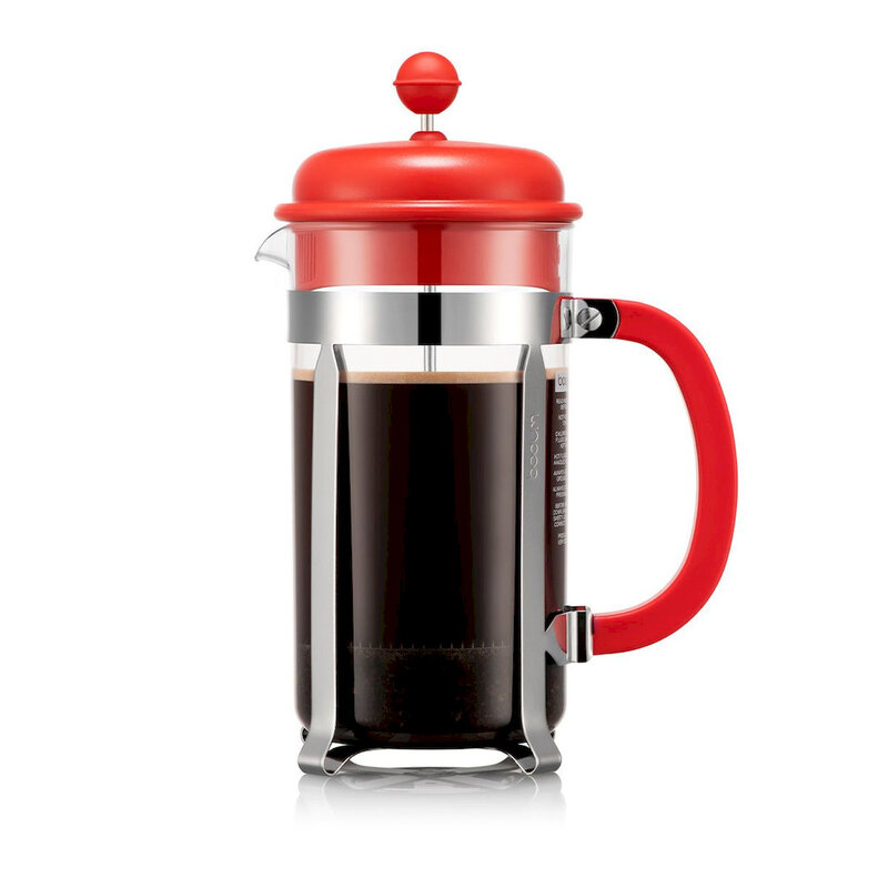 CAFFETTIERA French Press Coffee Maker 1L / 8 Cups - Juicy Red