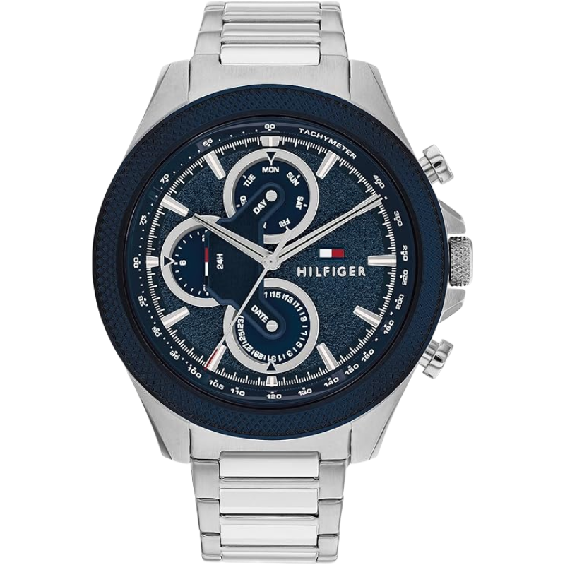 1792080 Silver Plated Chronograph Bracelet Watch