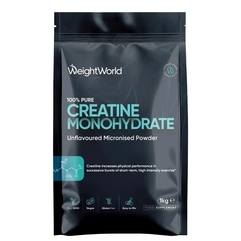 WeightWorld Créatine monohydrate micronisée en poudre, sans arôme - 1 kg