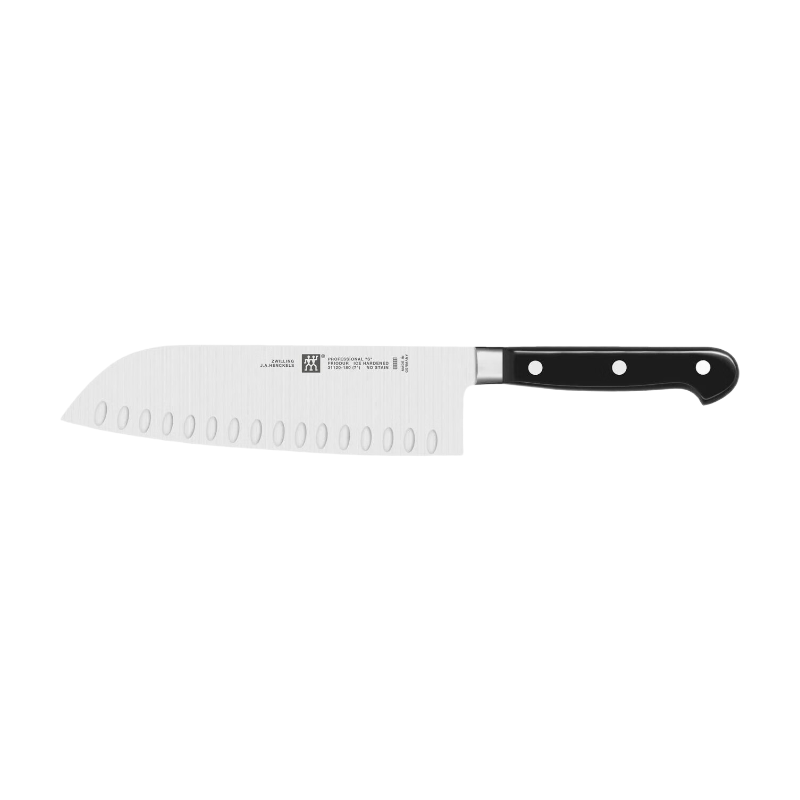 Zwilling Professional 'S' Santoku-Messer mit Kullenschliff, 7 Zoll
